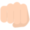 Oncoming Fist emoji on Mozilla